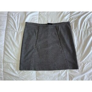 Willi Smith Toothhound Mini Skirt Black/Gray/White Size 6 Pencil Skirt EUC